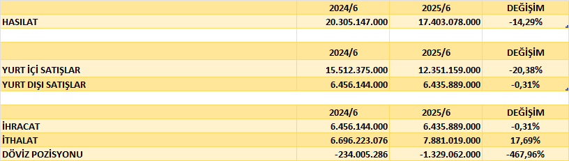 BRISA BİLANÇO ANALİZİ 2025/6 Image 116